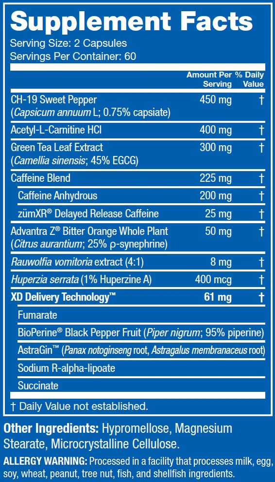 blade fat burner ingredients