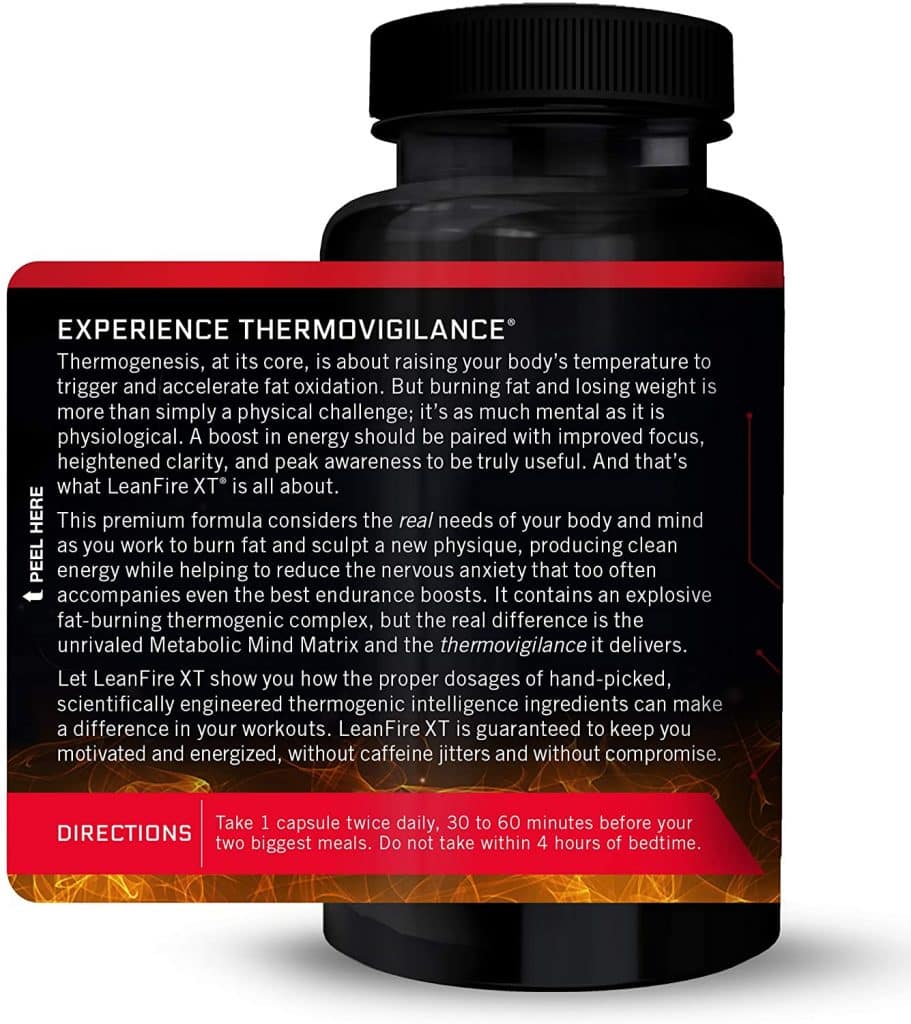 LeanFire XT Thermogenic Weight Loss Supplement Info