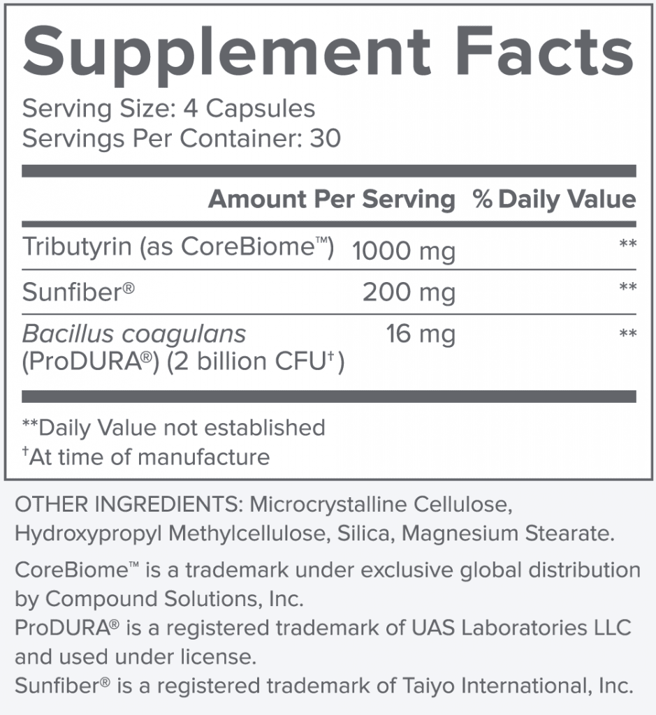 Bio Complete 3 Supplement Facts