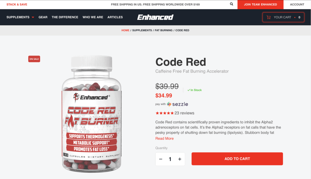 Enhanced Athlete Code Red Review - Does This Fat Burner Work?