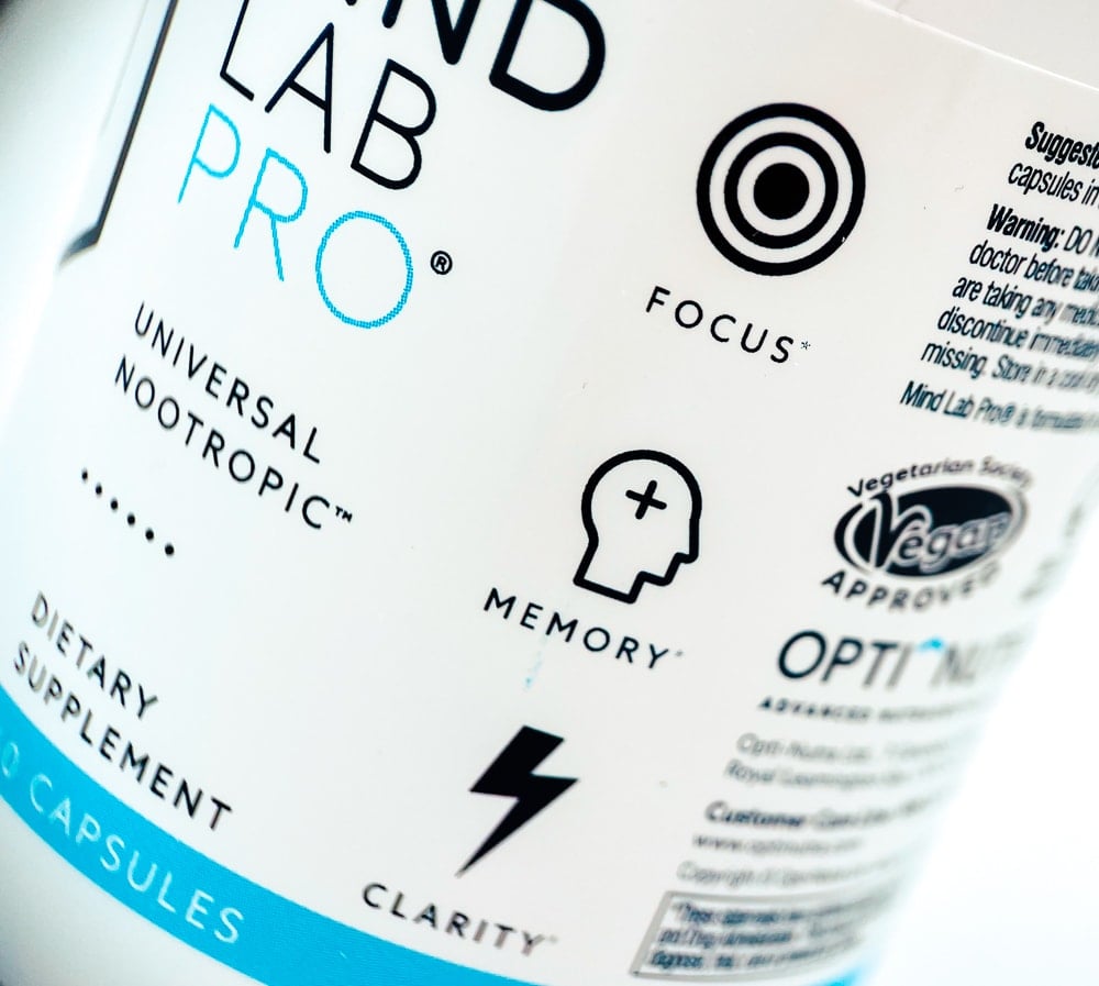 Mind Lab Pro Label Benefits