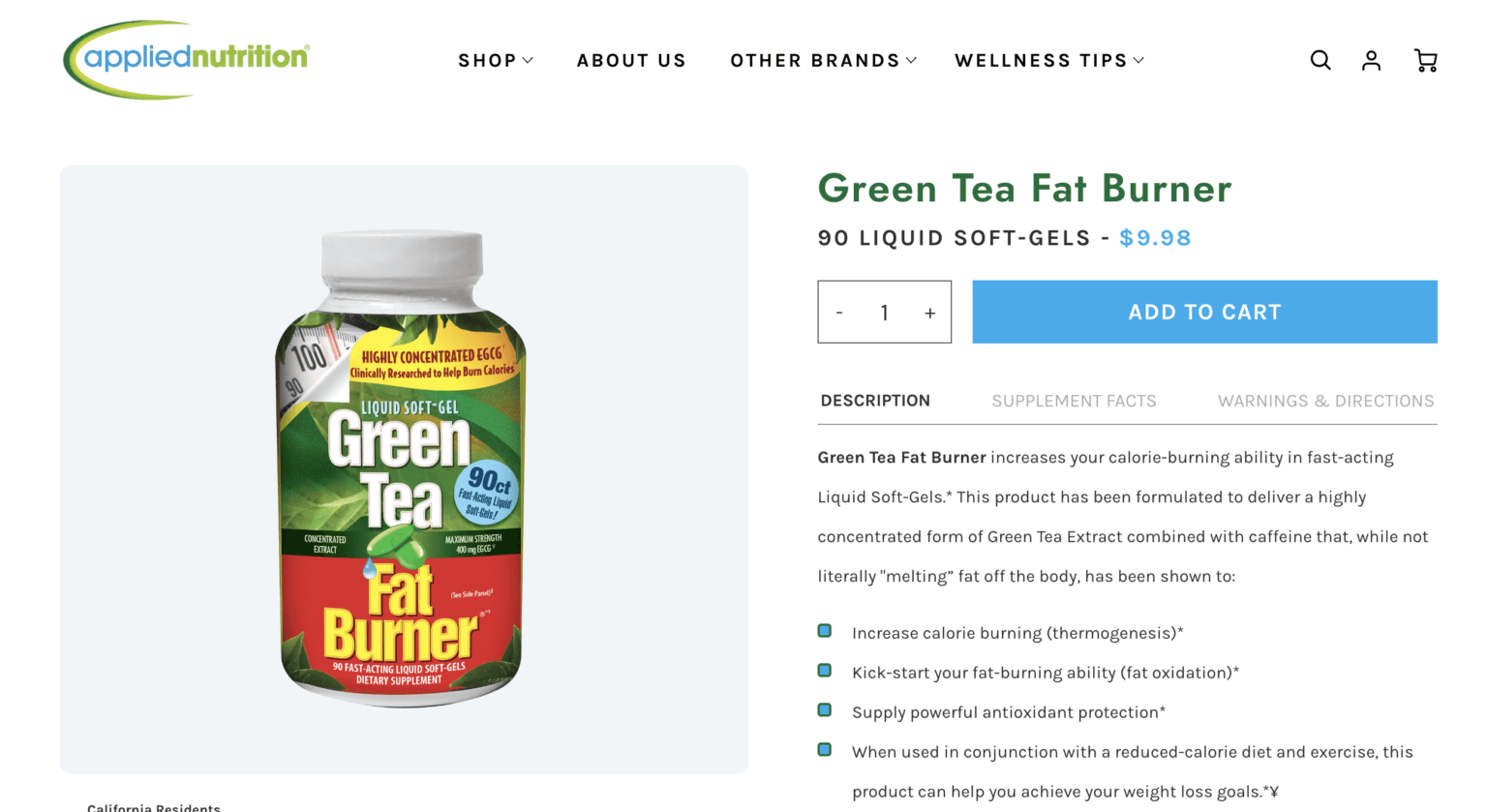 Applied Nutrition Green Tea Fat Burner Review - Is It Legit?