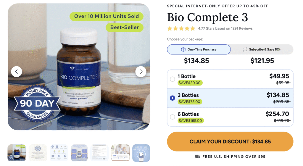 Bio Complete 3 Purchase