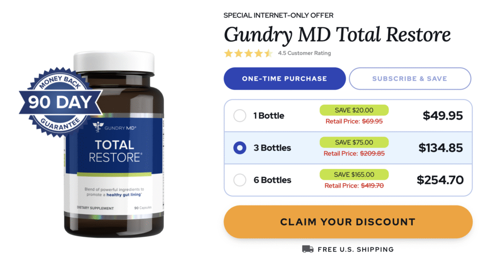 Gundry MD Total Restore Pricing